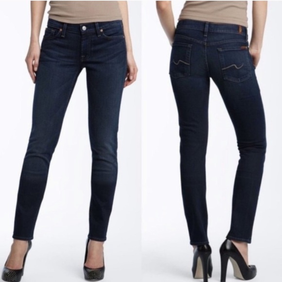 7 for all mankind Gwenevere mid rise slim jeans - Picture 1 of 9